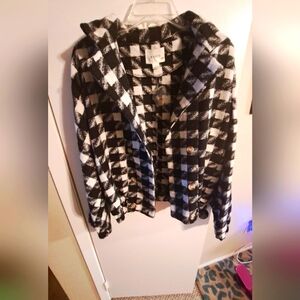 HYFVE Black and White Plaid Jacket. BUNDLE AND SAVE!
